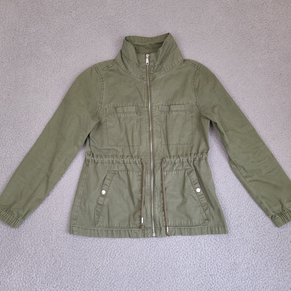 Old Navy Women's Utility Field Jacket XS Green Long Sleeve Full Zip